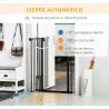 Barrera de Seguridad Extensible con Puerta Pequeña Cierre Automático y Sistema de Doble Bloqueo 74-101x104,1 cm ... - Ogal.Es