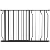 Barrera para Mascotas con 2 Extensiones Montaje a Presión Doble Bloqueo para Puerta Pasillo Escalera 75-115x76 c... - Ogal.Es