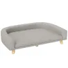 Sofá para Perros Grandes Cama Elevada para Perros con Cojín Lavable y Patas de Madera Carga 30 kg 98x67x25 cm Gr... - Ogal.Es