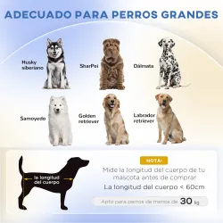 Sofá para Perros Grandes Cama Elevada para Perros con Cojín Lavable y Patas de Madera Carga 30 kg 98x67x25 cm Gr... - Ogal.Es