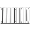 Barrera para Mascotas con 3 Extensiones Montaje a Presión Doble Bloqueo para Puerta Pasillo Escalera 75-145x76 c... - Ogal.Es