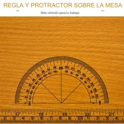Banco de Trabajo Plegable con Regla Transportador Carga 100 kg 100x60x75,5 cm Natural y Negro - Ogal.Es