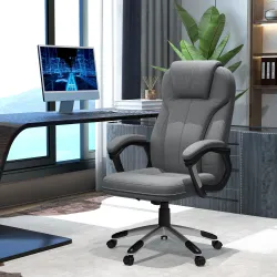 Silla de Escritorio Silla de Estudio Giratoria con Función Basculante Altura Ajustable Reposabrazos 66x75x110-12... - Ogal.Es