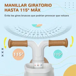 Bicicleta sin Pedales para Niños de 12-36 Meses con Asiento Ajustable Cesta y 4 Ruedas Silenciosas 56x27x39 cm B... - Ogal.Es