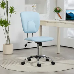 Silla de Oficina Giratoria con Altura Ajustable y Función Basculante para Escritorio Estudio 50x54x87,5-96,5 cm ... - Ogal.Es