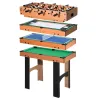 Mini Mesa Multijuegos 4 en 1 para Niños +6 Años Futbolines para Niños Mesa de Billar Mesa de Ping-pong 92x78x80 ... - Ogal.Es