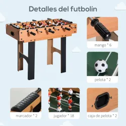 Mini Mesa Multijuegos 4 en 1 para Niños +6 Años Futbolines para Niños Mesa de Billar Mesa de Ping-pong 92x78x80 ... - Ogal.Es