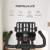 Bici Estática con Resistencia Regulable Volante de Inercia 8 kg Pantalla LCD Manillar y Asiento Ajustable Azul - Ogal.Es