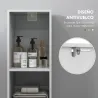 Columna Auxiliar de Baño Armario de Baño con Puerta 2 Estantes Abiertos Antivuelco Estilo Moderno 30x30x160 cm B... - Ogal.Es