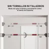 Barra para hacer Dominadas para Puerta Ajustable de 90 cm a 117 cm Carga 200 kg para Ejercicio y Entrenamiento N... - Ogal.Es