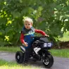 Moto Eléctrica Infantil con Luces Bocina Música Neumáticos Anchos Moto para Niños con Velocidad 3 km/h Negro - Ogal.Es