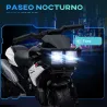Moto Eléctrica Infantil con Luces Bocina Música Neumáticos Anchos Moto para Niños con Velocidad 3 km/h Negro - Ogal.Es
