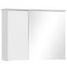 Armario con Espejo para Baño con Estante Ajustable Mueble para Baño Estilo Moderno 65x15x49 cm Blanco - Ogal.Es