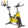 Bici Estática Bicicleta de Fitness con Resistencia Regulable Pantalla LCD Ruedas Manillar y Asiento Ajustable Am... - Ogal.Es