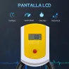 Bici Estática Bicicleta de Fitness con Resistencia Regulable Pantalla LCD Ruedas Manillar y Asiento Ajustable Am... - Ogal.Es