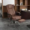 Silla de Oficina con 6 Puntos de Masaje Ajustable con Función Calefacción Reposapiés Retráctil y Control Remoto ... - Ogal.Es