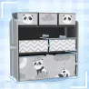 Organizador de Juguetes para Niños Estantería para Juguetes con 6 Cajas de Tela no Tejida Extraíbles 63x30x66 cm... - Ogal.Es