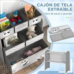 Organizador de Juguetes para Niños Estantería para Juguetes con 6 Cajas de Tela no Tejida Extraíbles 63x30x66 cm... - Ogal.Es