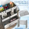 Organizador de Juguetes para Niños Estantería para Juguetes con 6 Cajas de Tela no Tejida Extraíbles 63x30x66 cm... - Ogal.Es