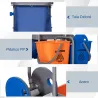 Carro de Limpieza con Bolsa de Basura Cubos de Fregar de 18L Escurridor de Prensa Estantes 111x63,3x103 cm Multi... - Ogal.Es