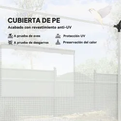 Invernadero de Túnel 2x3x2 m con 4 Ventanas de Malla y Puerta con Cremallera Invernadero de Huerto para Jardín B... - Ogal.Es