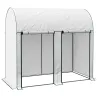 Invernadero de Exterior con Doble Puerta con Cremallera y Cubierta de PE para Cultivar Plantas 200x100x178 cm Bl... - Ogal.Es