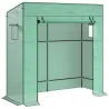 Invernadero de Exterior con Ventanas de Malla y Puerta con Cremallera para Cultivar Plantas Flores 196x77x197 cm... - Ogal.Es