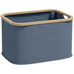 Cesto de la Ropa Sucia Plegable 36 L con Asas para Baño Dormitorio Lavadero 44,3x33,3x26,5 cm Gris - Ogal.Es