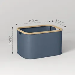 Cesto de la Ropa Sucia Plegable 36 L con Asas para Baño Dormitorio Lavadero 44,3x33,3x26,5 cm Gris - Ogal.Es