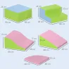 Juego de 6 Bloques de Construcción Figuras de Construcción Juguete para Aprendizaje para Escalar y Gatear Multic... - Ogal.Es