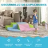 Juego de 6 Bloques de Construcción Figuras de Construcción Juguete para Aprendizaje para Escalar y Gatear Multic... - Ogal.Es