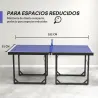 Mesa de Ping-Pong Plegable con Red y Marco de Acero para Interior 182x91x76 cm Azul - Ogal.Es