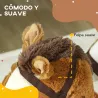 Caballo Balancín para Niños de 18-36 Mesas con Sonido Asas Cinturón de Seguridad Carga 25 kg 68x33x45 cm Marrón - Ogal.Es