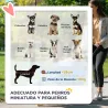 Carrito para Perros Pequeños con Cesta de Almacenaje Ventanas de Malla y 2 Ruedas Universales 75x45x97 cm Azul O... - Ogal.Es