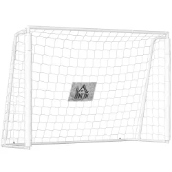Portería de Fútbol con Soporte de Metal y Red para Entrenamiento de Fútbol en Jardín Aire Libre 186x62x123 cm Bl... - Ogal.Es