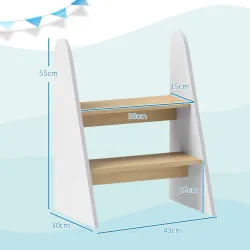 Taburete para Niños de 2 Peldaños Torre de Aprendizaje para Niños de +3 Años para Baño Cocina Librería Dormitori... - Ogal.Es