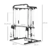 Máquina Multifunción de Musculación con Soporte para Sentadillas y Barra para Pesas para Entrenamiento Fitness N... - Ogal.Es
