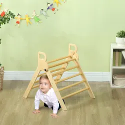 Escalada para Niños de 18-48 Meses para Cultivar Habilidades de Equilibrio y Coordinación 82x66x71 cm Natural - Ogal.Es