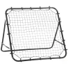 Red de Rebote Reboteador de Metal con Ángulo Ajustable para Entrenamiento de Deportes 96x80x96 cm Negro - Ogal.Es
