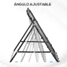 Red de Rebote Reboteador de Metal con Ángulo Ajustable para Entrenamiento de Deportes 96x80x96 cm Negro - Ogal.Es