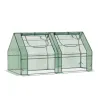 Invernadero de Exterior con Cubierta Doble Ventanas y Marco de Acero para Cultivar Plantas Flores 180x90x90 cm V... - Ogal.Es