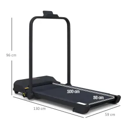 Cinta de Correr Cinta de Andar Plegable 2,5 HP con Pantalla LED Velocidad Ajustable Max. 10 km/h Control Remoto ... - Ogal.Es