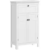 Mueble de Baño Columna de Baño con Cajón 2 Puertas y Estantes Ajustables Armario de Baño Moderno 60x30x102,5 cm ... - Ogal.Es