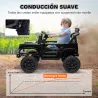 Coche Eléctrico para Niños con Batería 12V Mando a Distancia Velocidad Ajustable USB Faros Bocina Negro - Ogal.Es