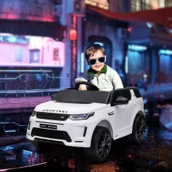 Coche Eléctrico para Niños con Licencia Land Rover Discovery Sport Batería 12V Mando a Distancia Faros y Música ... - Ogal.Es