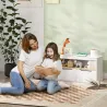 Estantería para Juguetes Infantil con 2 Cajones y Compartimento para Salón Dormitorio Sala de Juegos 80x30x45 cm... - Ogal.Es