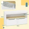 Estantería para Juguetes Infantil con 2 Cajones y Compartimento para Salón Dormitorio Sala de Juegos 80x30x45 cm... - Ogal.Es
