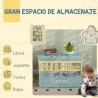 Estantería para Juguetes Infantil con 2 Cajones y Compartimento para Salón Dormitorio Sala de Juegos 80x30x45 cm... - Ogal.Es