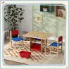 Mesa Infantil con 2 Sillas y 4 Cestas de Almacenamiento Juego de Muebles para Actividades para Niños de +3 Años ... - Ogal.Es