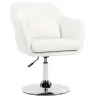 Sillón para Salón Giratorio 360° con Altura Ajustable Respaldo Envolvente Reposabrazos y Cojín 60x60x79-91 cm Bl... - Ogal.Es